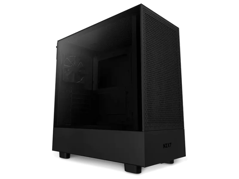 NZXT H5 Flow Mid-Tower E-ATX Compact Cabinet Black
