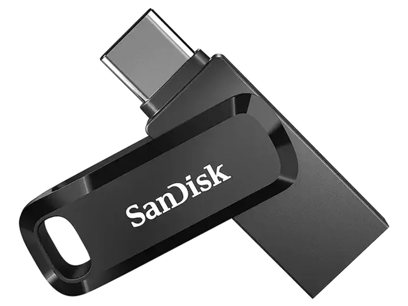 SanDisk 128GB Ultra Dual Drive Go USB Type-C Flash Drive, Black - SDDDC3-128G-G46