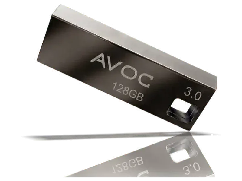 AVOC FLASH HIGH Speed Metal USB Flash Drive F02 128 GB Pen Drive Compatible with Laptop, Desktop Computer, Audio Player USB 3.0 Metal Case