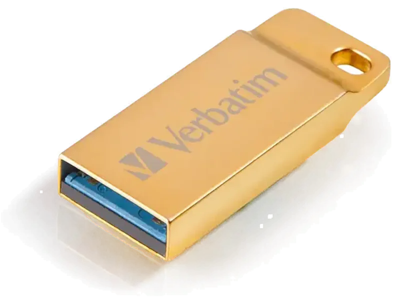 Verbatim 99105 Metal Executive USB 3.2 Gen 1 Flash Drive 32GB | Premium Gold Metal USB Memory Stick | Fast Data Transfer | Portable Pen Drive for Laptop, Desktop PC, MacBook, Notebook & Car Audio
