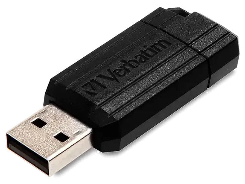 Verbatim Pinstripe Microban Anti Microbial 64GB USB Flash Pen Drive | Data Storage & Back Up | Photos, Movie, Songs, Music, Data, Audio, Documents | Compatible with PC, Laptop, Music System (Black)