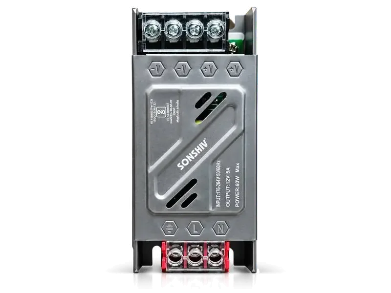 SONSHIV 12V 5A SMPS AC/DC CONVERTER 60 Watts Computer PSU with 2 SATA Cables
