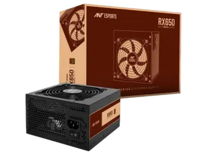 Ant Esports RX650 - 80 Plus Bronze Certified 650 Watt Non-Modular Power Supply