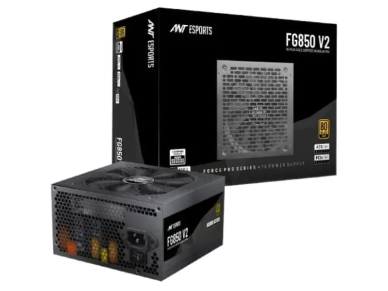 ANT ESPORTS FG850 V2 850W 80+ Gold Fully Modular ATX 3.1 Power Supply