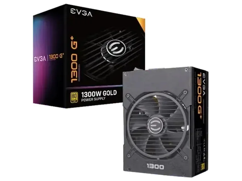 EVGA SuperNova 1300 G+ 1300 Watt 80+ Gold Fully Modular Power Supply (220-GP-1300-X1)