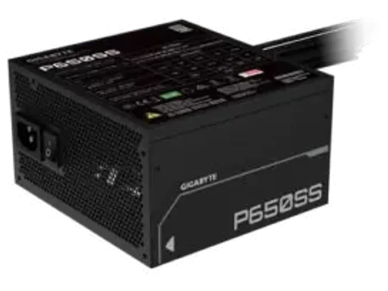 Gigabyte P650SS Silver ATX 3.0 650 Watt Power Supply GP-P650SS