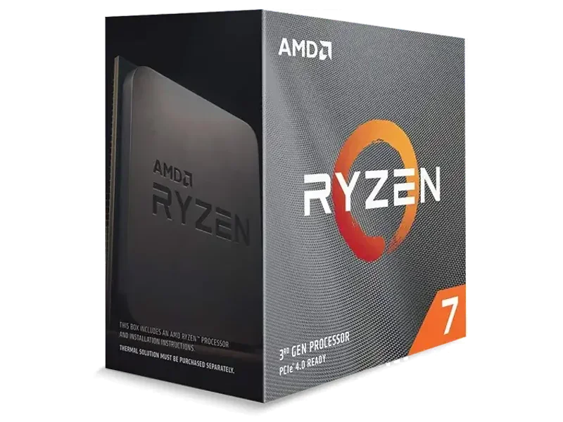 AMD 3000 Series Ryzen 7 3800XT Desktop Processor 8 cores 16 Threads 36MB Cache 3.9GHz Upto 4.7GHz AM4 Socket 400 & 500 Series Chipset (100-100000279WOF)