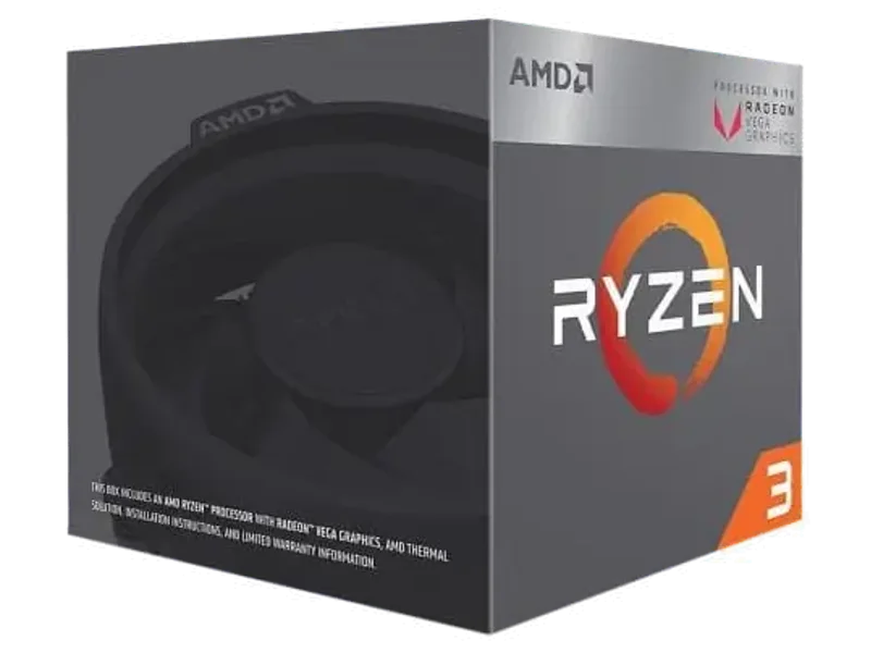 AMD Ryzen 3 2200G APU 2nd Generation Processor ( 3.7GHz / 4 Cores / 8 Threads )