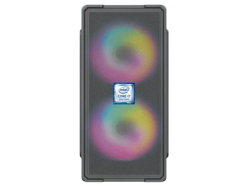 Correngo Core™ i7-2600 Processor [4 Cores, 8 Threads, Up to 3.80 GHz] [JCS-N5] Core i7 - 2600 Quad Core Processor | Gaming Desktop with RGB Fans (8 GB RAM/Intel UHD 4K Graphics/256 GB SSD Capacity/Windows 11 Pro) Mini Gaming Tower with MS Office