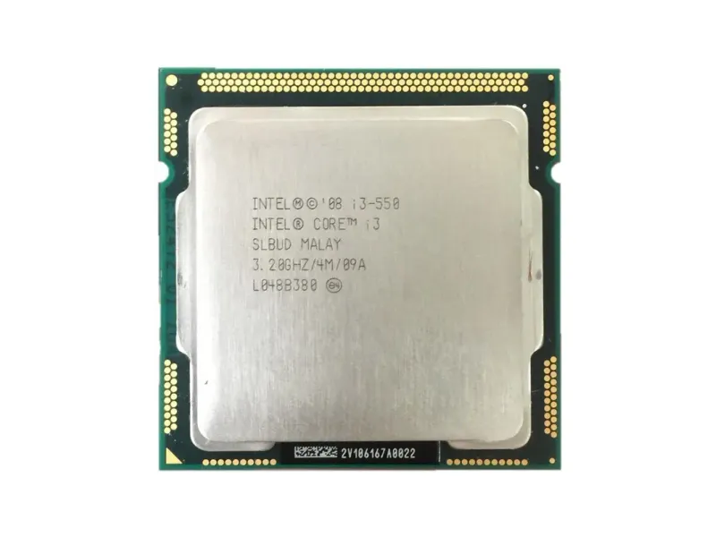 Intel 1st Generation Core i3 550 Processor LGA 1156 Supported 3.2 GHz LGA 1156 Socket 2 Cores 4 Threads 4 MB Smart Cache Desktop Processor
