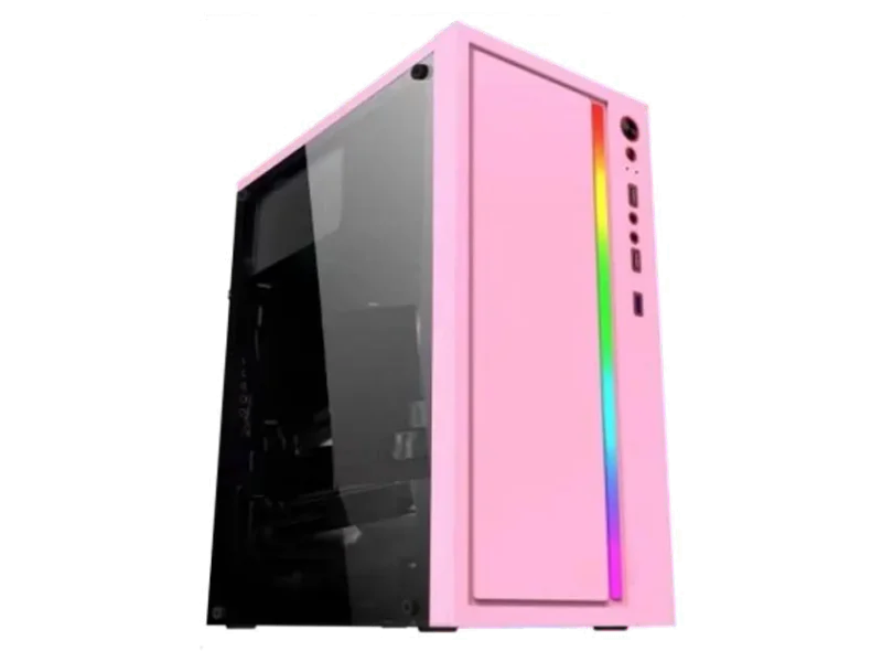 TECH- Assemblers G-01/Pink Budget Gaming Cpu For Free Fire & Editing Intel® Core™ i5-750 Processor Total Cores. 4 Total Threads. 4 ,Frequency. 3.0 (8 GB RAM/NVIDIA GeForce GT 610 GPU ·with the first 2048MB DDR3 Graphics/500 GB Hard Disk/128 GB SSD Capacity/Windows 10 Pro (64-bit)/2 GB Graphics Memory) Full Tower