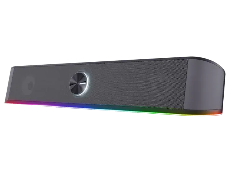 GXTrust Rhox PC Soundbar with RGB Lighting 12W (6W RMS), Grey