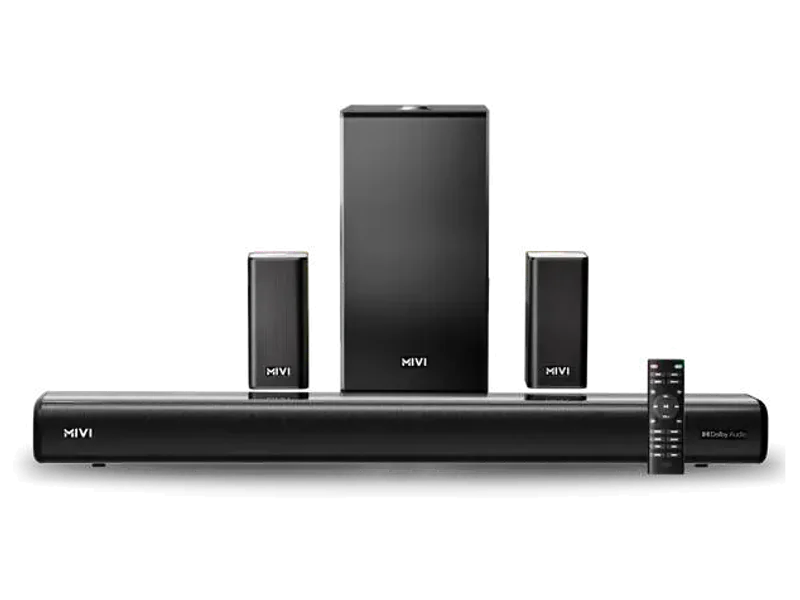 Mivi Fort Sonic 800 Soundbar, Dolby Audio, 5.1 Channel, Multi-Input & EQ Modes 800 W Bluetooth Soundbar