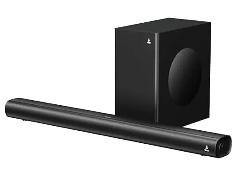 Boat Aavante 2.1 1550 Plus Remote Control, Bluetooth Sound bar, Home Theatre Soundbar Speaker (Premium Black)