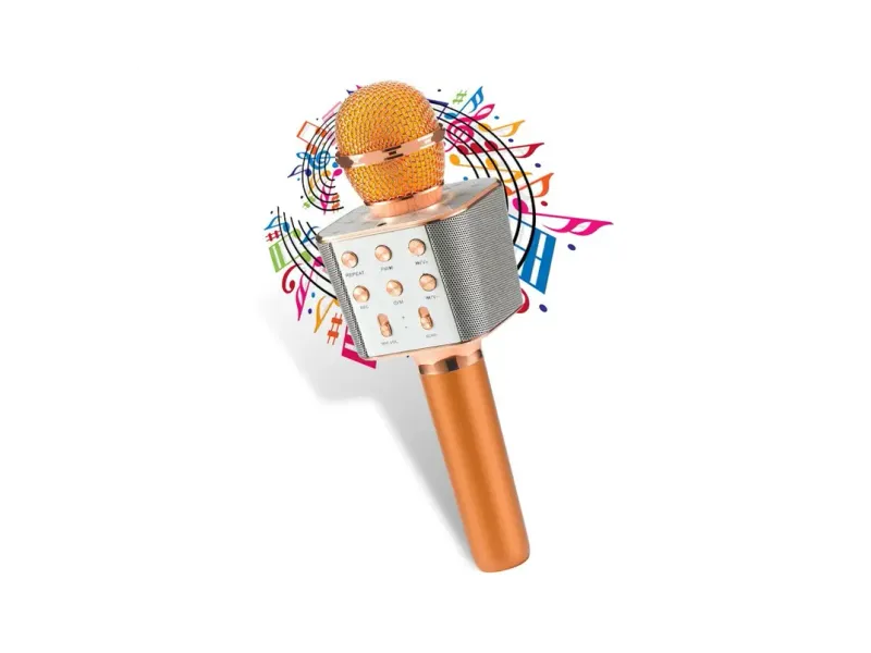 Daily Needs Shop Wireless Bluetooth Mic With Recording/USB/FM Ideal for Parties Speakers Microphone