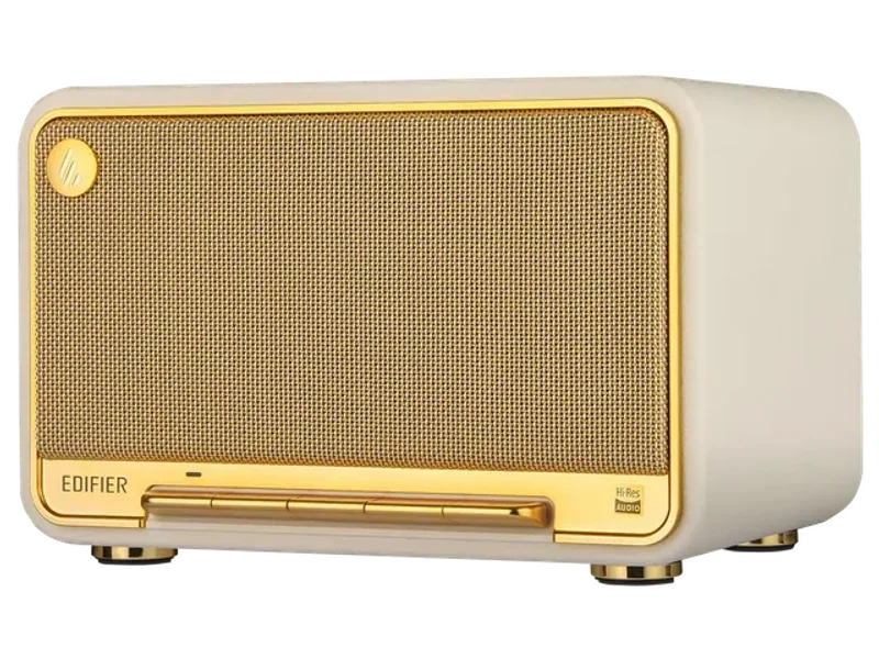EDIFIER D32 TABLETOP WIRELESS SPEAKER, HI-RES AUDIO BLUETOOTH SPEAKER, PORTABLE RETRO COMBO SPEAKER, 60 WATTS RMS