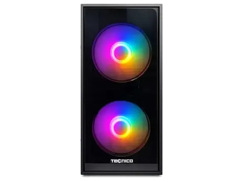 TECNICO AI INCUDED Desktop PC | Core i7-4770 3.4GHz | 16GB RAM | 512GB SSD | 5G WiFi + Bluetooth | Windows 11 Pro | High Cooling Dual RGB Fan Cabinet (No Monitor, Keyboard, Mouse & Speaker)
