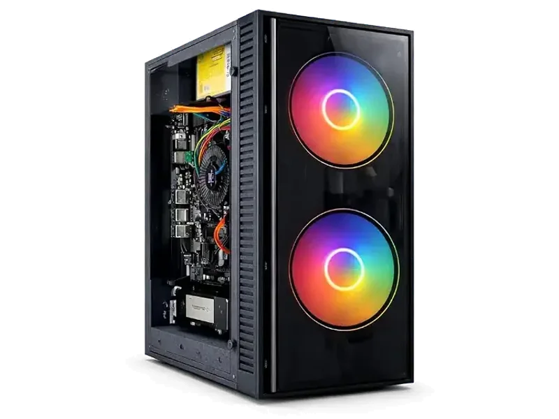 TECNICO AI Desktop PC | Core i7-4770 3.2 GHz | 8GB DDR3 RAM | 256GB SSD | 5G WiFi + Bluetooth | Windows 11 Pro | High Cooling Dual RGB Fan Cabinet(No Monitor, Keyboard, Mouse & Speaker)