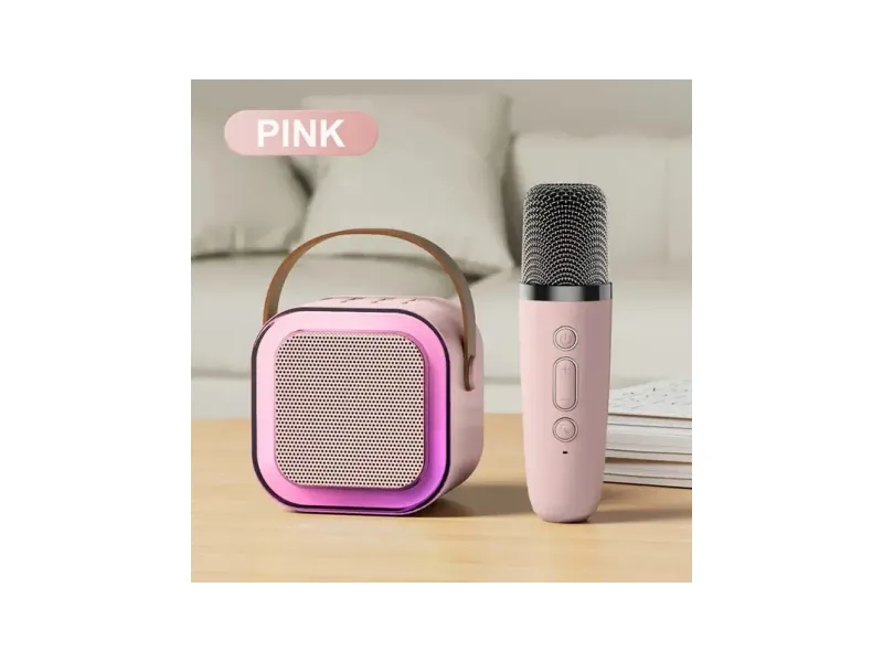 Gentle e kart K12 New Bluetooth Colorful Portable Speaker with Karaoke Mic, USB Charging Microphone