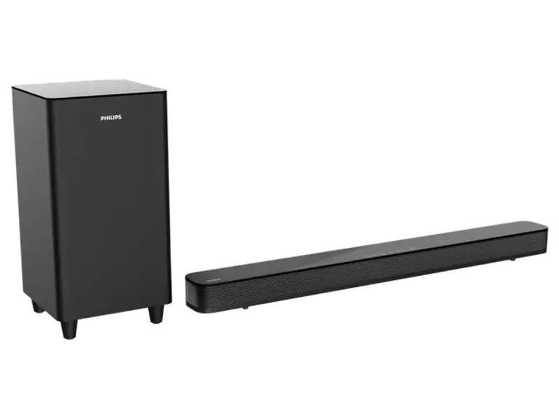 PHILIPS HTL8162 160W WITH WIRELESS SUBWOOFER, HDMI ARC 160 W BLUETOOTH SOUNDBAR (BLACK, 2.1 CHANNEL)