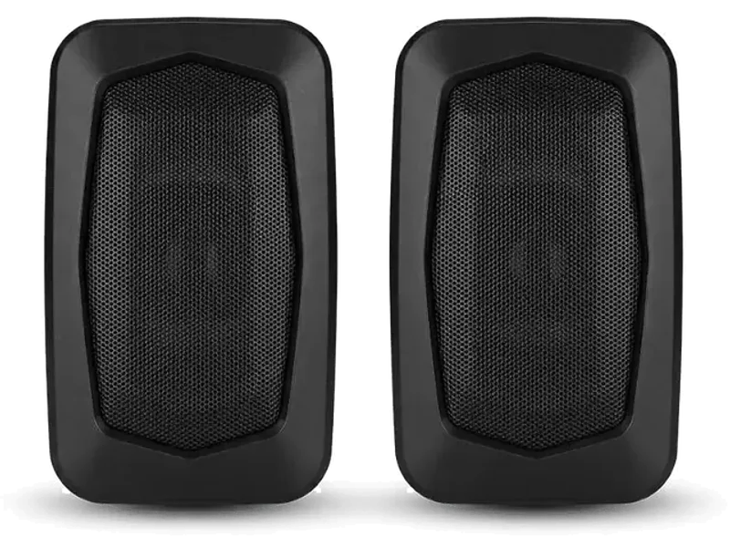 USB Powered 2.0 Computer Speakers for PC Laptop, Compact Wired Desktop Speaker Set with Clear Audio, Stereo Multimedia Speakers for Computer, Notebook, Home & Office