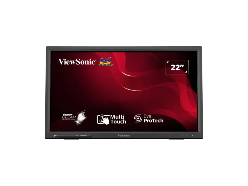 VIEWSONIC TD2223- (22") TOUCH MONITOR 10-POINT TOUCH| 7H HARDNESS | IR TOUCH TECH| 75HZ | DUAL SPEAKER| USB, HDMI, DVI, VGA