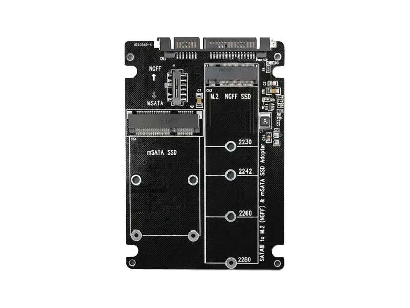 Etzin SATA Adapter M.2 Ngff to SATA Adapter Card Msata SSD to SATA Iii ...
