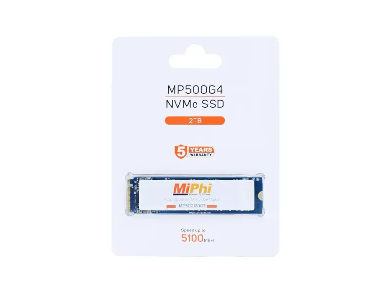 MP500G4 NVMe 2TB, Upto 5100MB/s, 5 Y Warranty, PCIe Gen 4 NVMe M.2 (2280), Internal Solid State Drive (SSD)