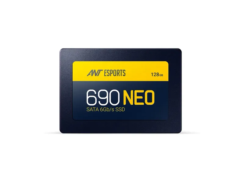 Ant Esports 690 Neo SATA 2.5" 128GB Internal Solid State Drive/SSD with SATA III Interface, 6GB/s, Fast Performance, Read/Write - 480/400 MB/s, Quad Channel Controller compatible with PC and LAPTOP