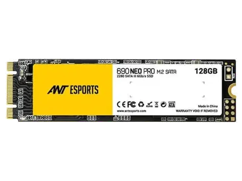 ANT ESPORTS 690 Neo Pro 128GB 2.5 SATA M.2 SATA3 Solid State Drive (SSD)