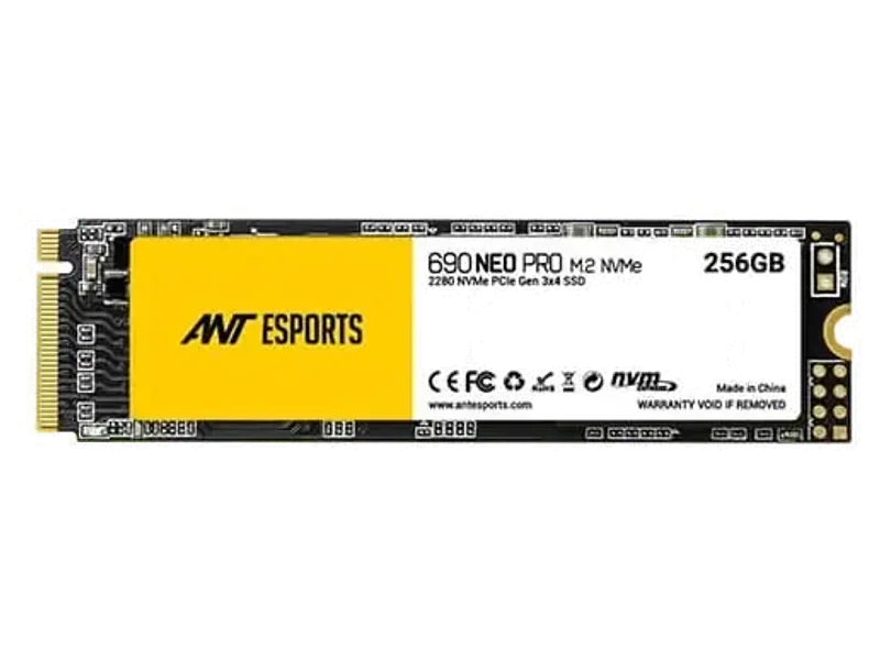Ant Esports 690 Neo Pro 256GB M.2 NVMe Internal SSD 690-NEO-PRO-M2-NVMe-256GB