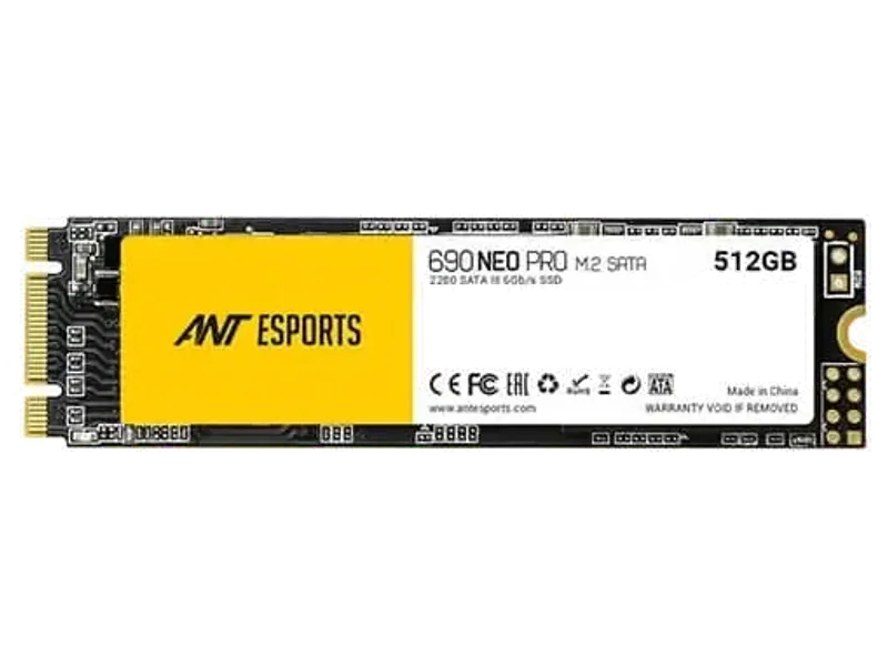 ANT ESPORTS 690 Neo Pro 512GB M.2 SATA Gen3 Internal Solid State Drive (SSD)