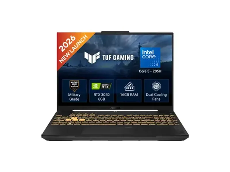 ASUS TUF Gaming F16 (2026) Intel Core 5 205H - (16 GB/512 GB SSD/Windows 11 Home/6 GB Graphics/NVIDIA ...
