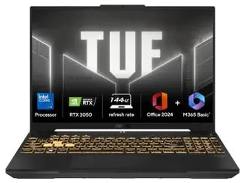ASUS TUF Gaming F16 (2026) with MSO 2024+M365 Basic,(i5 14th Gen) Intel Core 5 210H - (16 GB/1 TB SSD/...