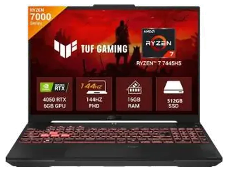ASUS TUF Gaming A16 (2025) with MSO 2024+M365 Basic AMD Ryzen 7 Hexa Core - (16 GB/512 GB SSD/Windows ...