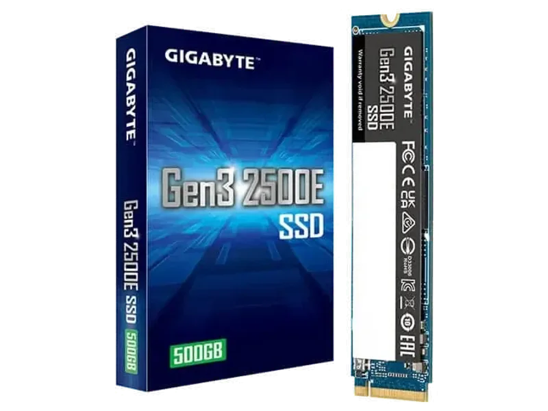 GIGABYTE 2500E 500GB M.2 NVMe Gen3 Internal Solid State Drive (SSD)