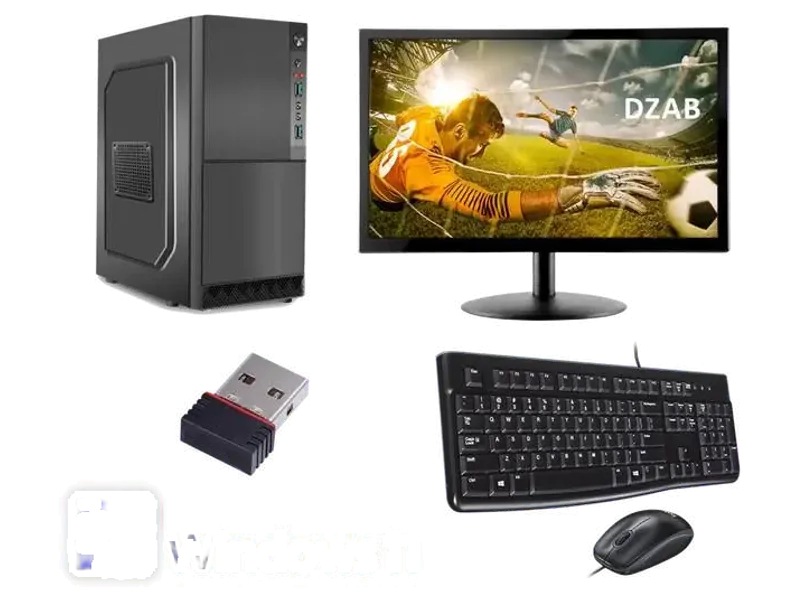 DZAB Gaming & Editing Desktops Core i5 (8 GB DDR3/500 GB/128 GB SSD/Windows 11 Home/1 GB/22 Inch Screen/AIC-i5650-8-500-128-22-11Inch-Window 11)
