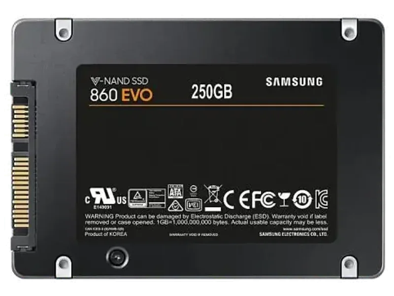SAMSUNG 860 EVO 250GB 2.5 SATA SATA 3 Solid State Drive (SSD)