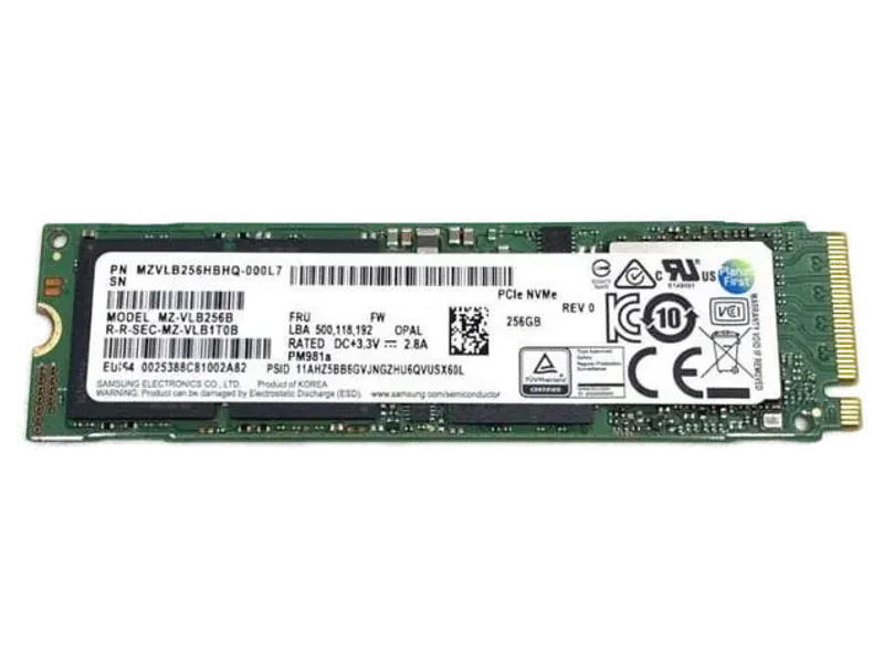 Samsung Refurb NVMe 256 GB All in One PC's, Laptop, Desktop Green PCIe NVMe Internal Solid State Drive (SSD) (256GB NVMe SSD)