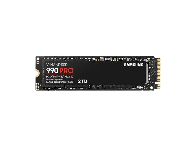 Samsung 990 PRO SSD 2TB PCIe 4.0 M.2 Internal SSD, Seq. Read Speeds Up to 7,450 MB/s for High End Computing, Gaming, Video Editing and Heavy Duty Workstations, MZ-V9P2T0BW