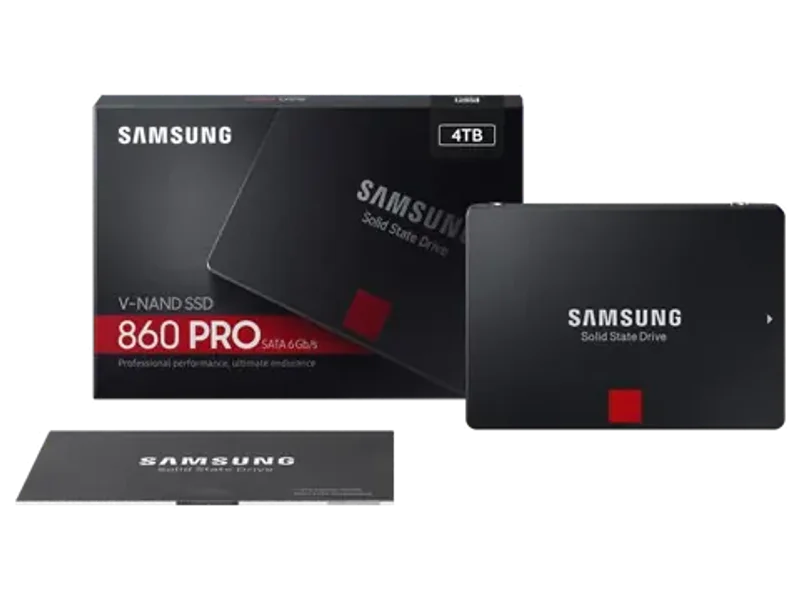 SAMSUNG 860 Pro Series 2.5″ 4TB SATA III 3D NAND Internal Solid State Drive (SSD) MZ-76P4T0BW