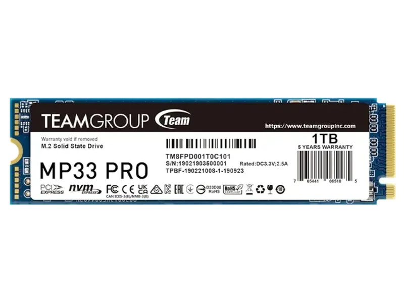 Teamgroup MP33 Pro 1TB M.2 NVMe Internal SSD