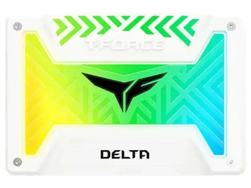 TEAMGROUP T-Force Delta RGB 500GB 2.5 SATA SATA 3 Solid State Drive (SSD) (White)