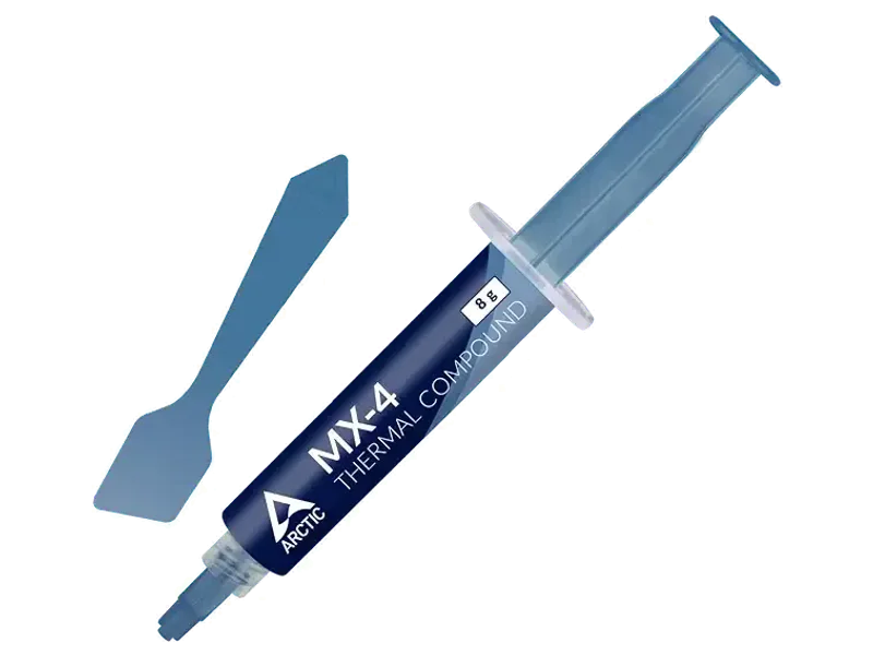 ARCTIC MX-4 (incl. Spatula, 8 g) - Premium Performance Thermal Paste for All Processors (CPU, GPU - PC), Very high Thermal Conductivity, Long Durability, Safe Application