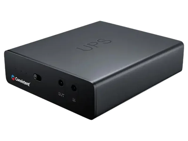 Consistent Mini UPS for WiFi Router 12V-2A | 2200mAh Battery with Up to 3 Hours Backup | Zero-Lag Uninterrupted Power Supply for Routers, Modems, and CCTV Cameras | Surge & Deep Discharge Protection