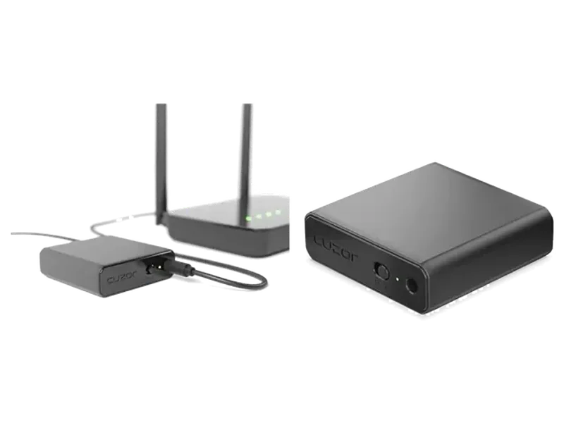 Cuzor UPS for Jio Fiber & Airtel Xtreme Routers | 2x2900 mAh Batteries | UPS for 12V WiFi routers Up