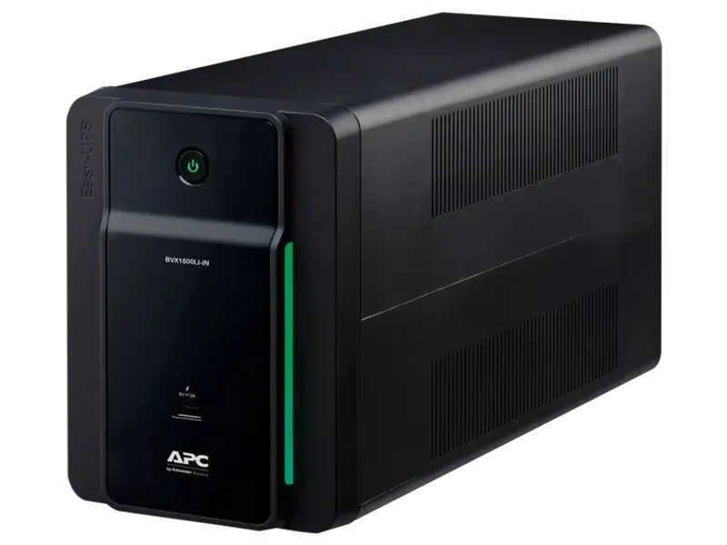 APC EASY UPS BVX1600LI-IN 1600VA/900W | 230V | 5 INDIA 3-PIN 6A OUTLETS | VISUAL LED AND AUDIBLE ALARMS | USER REPLACABLE BATTERY | 2 YEARS WARRANTY ON UPS & 1 YEAR WARRANTY ON BATTERY | AN IDEAL POWER BACKUP & PROTECTION FOR HOME OFFICE