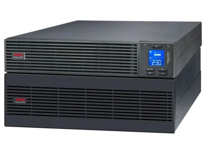 APC EASY UPS ON-LINE SRV5KRIL-IN - 5KVA/5KW | 230V | HARD WIRE 3-WIRE(1P+N+E) OUTLET | RACKMOUNT 5U | INTELLIGENT CARD SLOT | VISUAL LCD AND AUDIBLE ALARMS | EXTENDED RUNTIME, W/O RAIL KIT | 2 YEARS WARRANTY