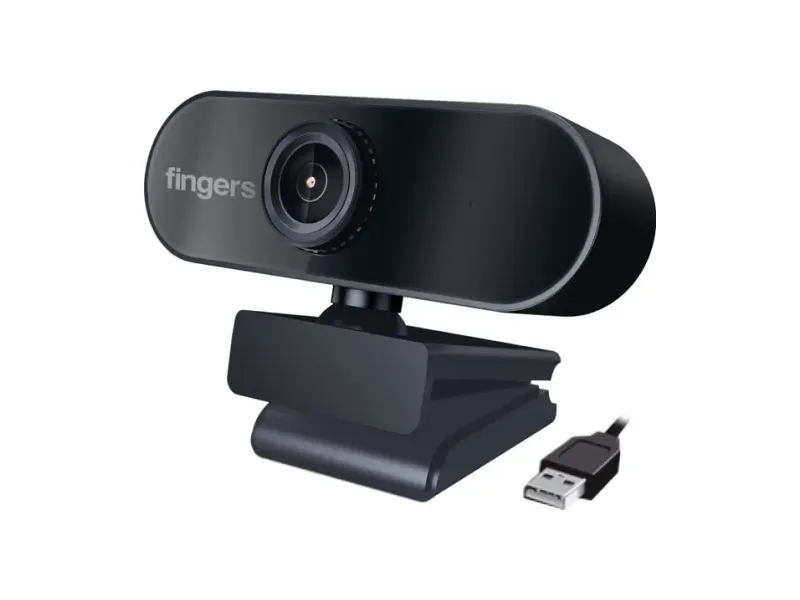 FINGERS 722 Hi-Res Full HD Webcam 1080p, with Microphone, USB Connectivity