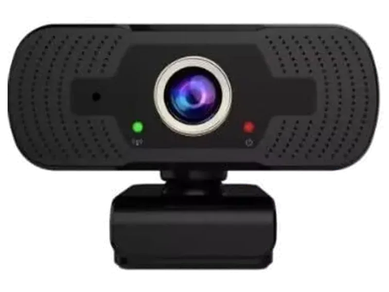 ULTRABYTES Match Full HD 1080P Webcam USB Connection | Noise Cancellation (Black) M-WC2M Full HD Webcam 1080p, with Microphone, USB Connectivity